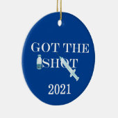 2021得年のショットワクチン セラミックオーナメント (右)