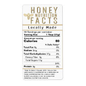 2021最新ハチミツ栄養白金ゴールドと蜂 ラベル (正面)