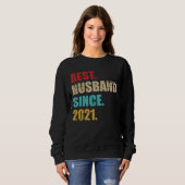 2021最高の年から4周年を迎え結婚た夫 スウェットシャツ (正面フル)