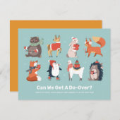 2021私たちはクリスマスを渡り動物おもしろいを得ることができる (正面/裏面)