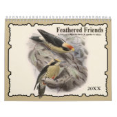 2021羽の友だち鳥の壁予定表 カレンダー (カバー)