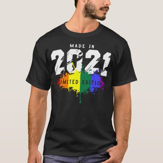 2021誕生日ゲイLGBT Tシャツ (正面)