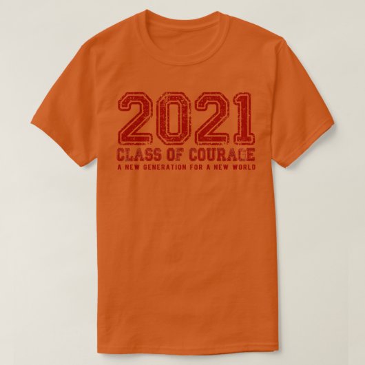 2021赤の勇気のクラス Tシャツ (デザイン正面)