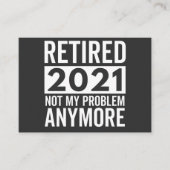 2021退職した私の問題はもはやギフト 名刺 (正面)