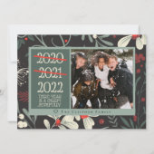2021 おもしろい 2022年3年目のチャーム写真クリスマス シーズンカード (正面)