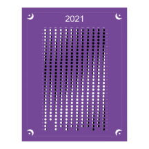 2021 - ムーンコalendar 紫