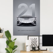2021 ランボルギーニ シアン FKP 37 ポスター (ホームオフィス)