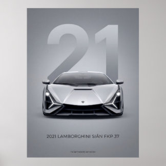 2021 ランボルギーニ シアン FKP 37 ポスター