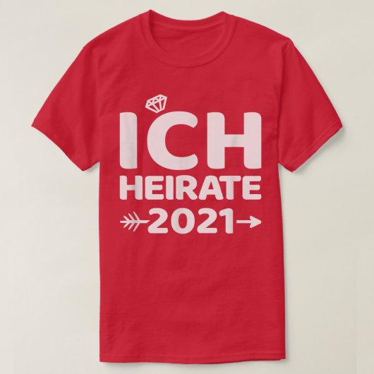 2021 私、結婚する！花嫁のお別れパーティ Tシャツ (デザイン正面)