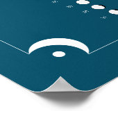 2021 - 青い月のカレンダー ポスター (角)