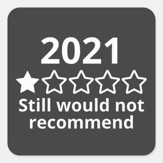 2021 (2)2021 One Star評価 スクエアシール (正面)