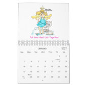 2021 Angel Midge -ダイエットおもしろいの重みの減少 カレンダー (1月 2027)