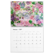 2021 Art Calendar カレンダー (2月 2027)