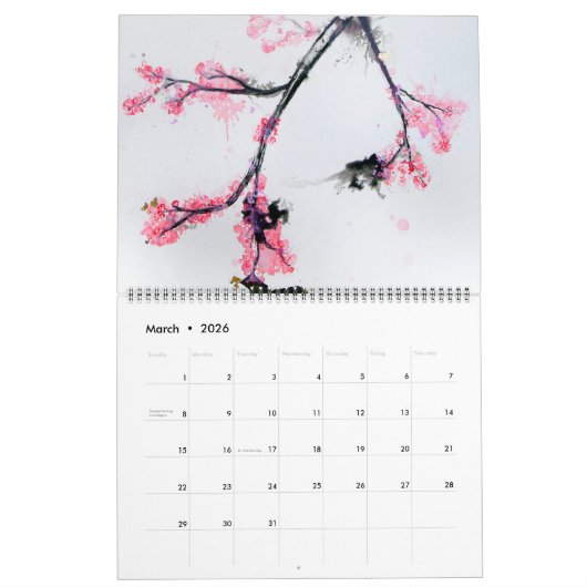  2021 Art Calendar カレンダー (3月 2026)