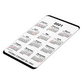 2021 Black Holiday Calendar by Janz Magnet マグネット (左側)