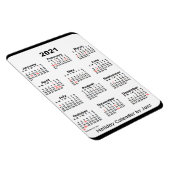 2021 Black Holiday Calendar by Janz Magnet マグネット (右側)