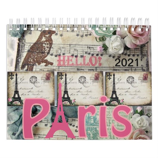 2021 Calendar Paris，フランス カレンダー (カバー)