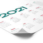 2021 calendar poster ポスター (角)