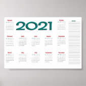 2021 calendar poster ポスター (正面)
