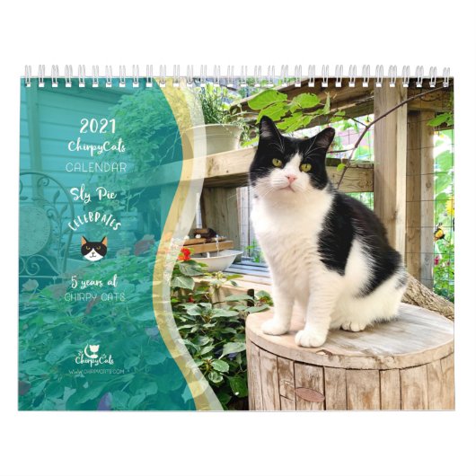2021 Cat Wall Calendar, Life of Sly Pie カレンダー (カバー)