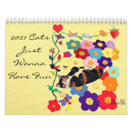 2021 Cats Just Have Cats Cat Art 2021 カレンダー