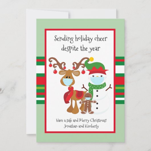 2021 Covid送信ホリデー応援にもかかわらず シーズンカード (正面)