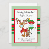 2021 Covid送信ホリデー応援にもかかわらず シーズンカード (正面/裏面)