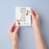 2021 Covid Christmas Reindeer Names Budget チラシ (手)