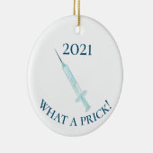2021 Covid Vaccineどのような刺すようなショット セラミックオーナメント (右)