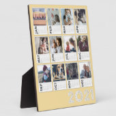 2021 Desktop Calendar Modern Photo Collage フォトプラーク (側面)