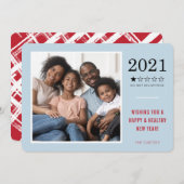 2021 DO NOT RECOMMEND おもしろい 1つ星の青い赤 シーズンカード (正面/裏面)