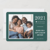 2021 DO NOT RECOMMENDED おもしろい 1つ星の評価グリーン シーズンカード (正面)