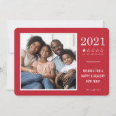 2021 DO RECOMMEND おもしろい 1つ星レーティングレッド シーズンカード (正面)