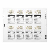 2021 FDA準拠の栄養ハニーラベルと蜂 ラベル (フルシート)