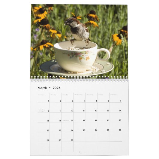 2021 For the Birds カレンダー (3月 2026)