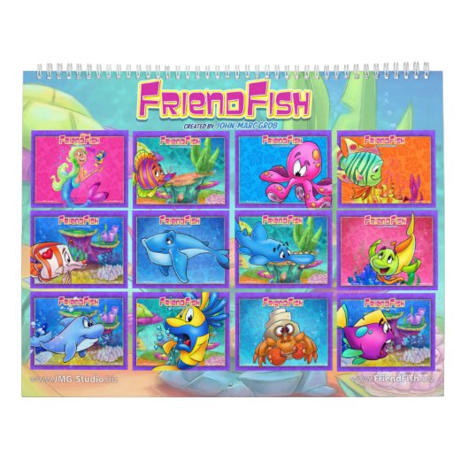 2021 FriendFishカレンダー カレンダー (裏面)