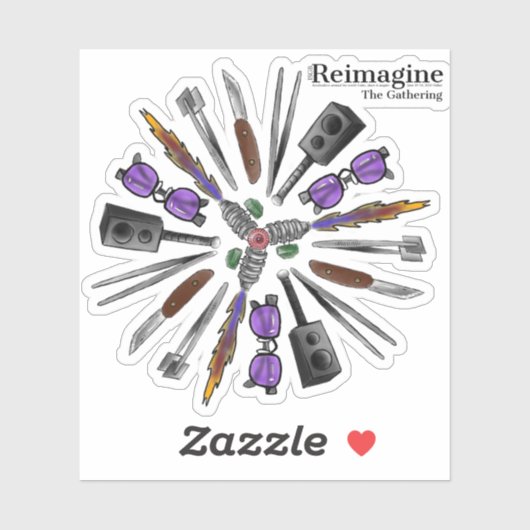 2021 Gathering Tシャツデザインシール シール (シート)