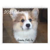 2021 Hudson the Fluffy Corgi Calendar カレンダー (カバー)