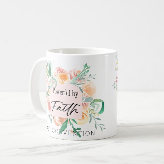 2021 JW条約 – 信仰による強力なマグカップ コーヒーマグカップ (正面左)