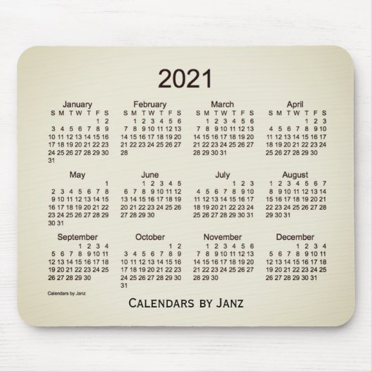 2021 San Telmoカレンダーby Janz Mouse pad マウスパッド (正面)
