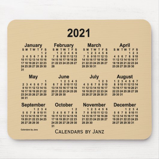 2021 Sespia Gray Calendar by Janz Mouse pad マウスパッド (正面)