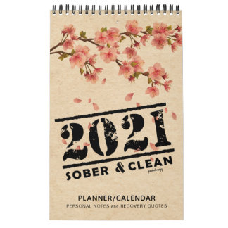 2021 Sober & Clean:回収引用文ギフトプランナー カレンダー