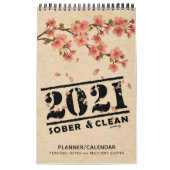 2021 Sober & Clean:回収引用文ギフトプランナー カレンダー (カバー)