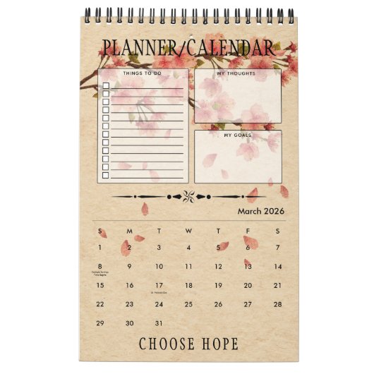 2021 Sober & Clean:回収引用文ギフトプランナー カレンダー (3月 2026)