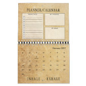 2021 Sober & Clean:回収引用文ギフトプランナー カレンダー (2月 2027)