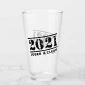 2021 Sober & Clean Recovery Sobrity勇気付けられる タンブラーグラス (正面)
