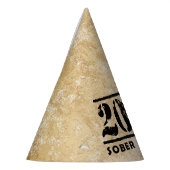 2021 Sober & Clean  Recovery Sobrity(2021 Sober &  パーティーハット (左)