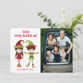 2021 What Elfed Up Photo Christmas Covid シーズンカード (スタンド正面)