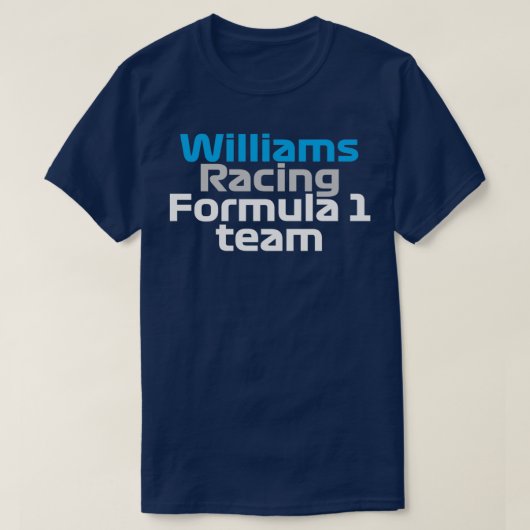 2021 Williams Racingサポートホワイト Tシャツ (デザイン正面)