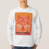 2021 Wolf Fest Long T-Shirt -前面にロゴ Tシャツ (正面)